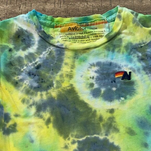 Aviator 🧑‍✈️ Nation Made in USA 🇺🇸 Kids Rainbow 🌈 Ringet Tie-Dye T-Shirt Unique! - Picture 16 of 17